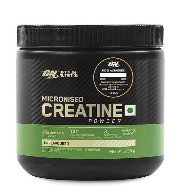 Optimum Nutrition Micronized Creatine Powder, Ergogenics, Body Fuel India.